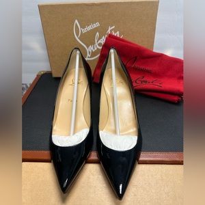 Brand new in box- Christian Louboutin Pigalle Follies 55 Patent Black size 39